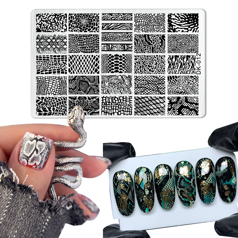 Nail Art Zebra - Animal Image Snake Leopard Nail Stamping