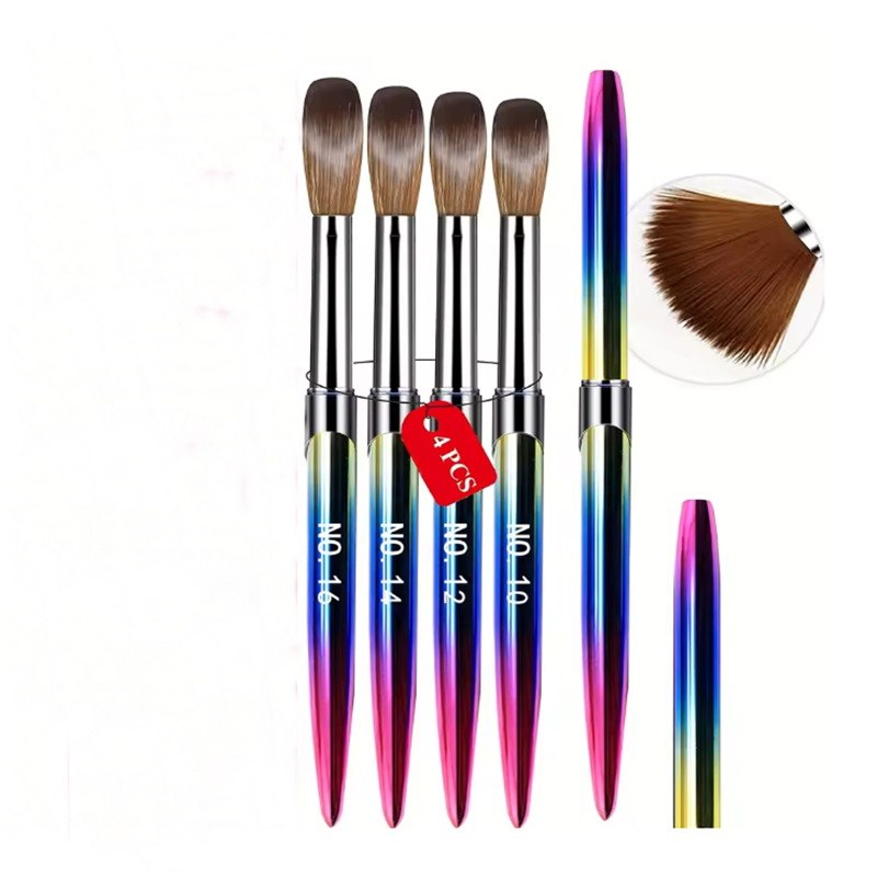 Nail Art Rame - Acrylic Nail Art Brush Set 4pcs
