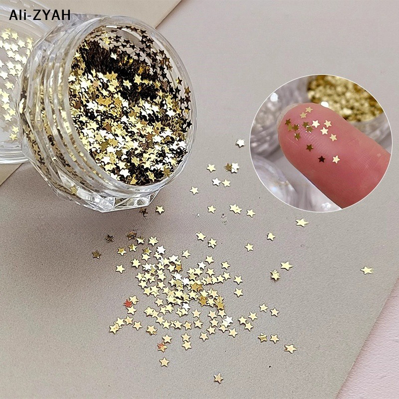 Nail Art Zone - 【Z】1mm Sparkling Star Nail Glitter Sparkling