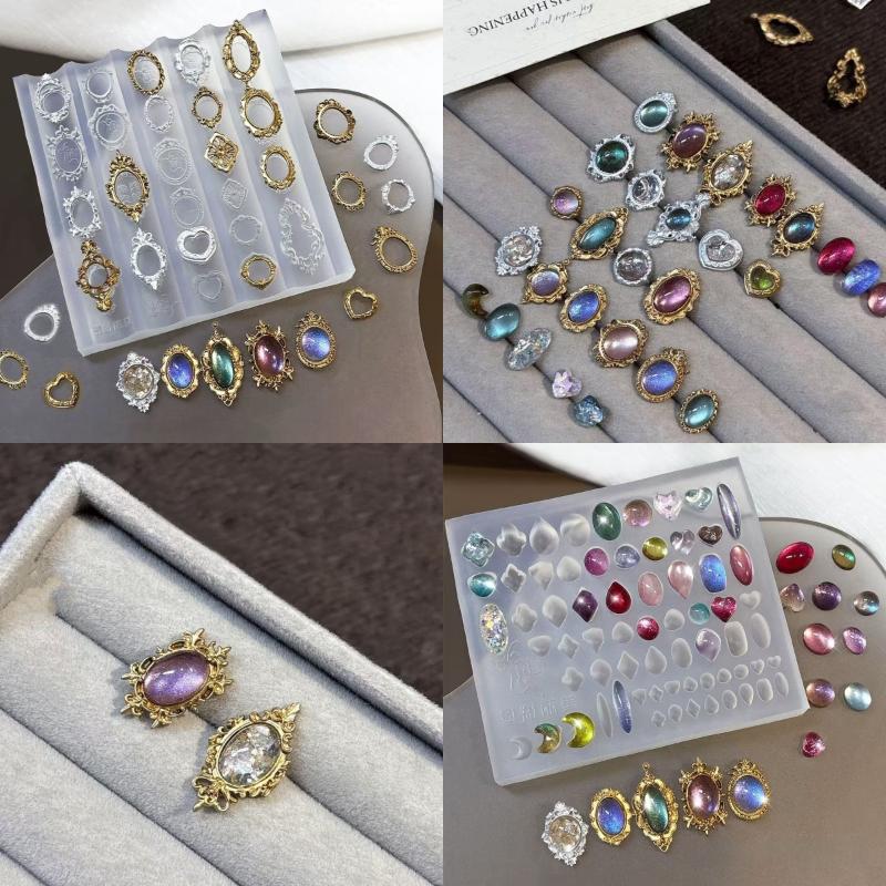 Nail Art Zone - Z. Retro Picture Frame Gem Baroque