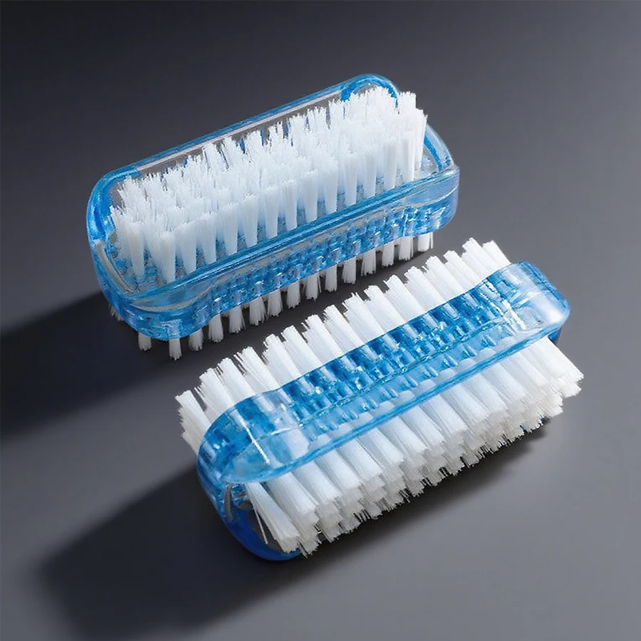Nail Art Rame - 1/3/5Pcs Double-Sided Nail Cleaning Brush Set