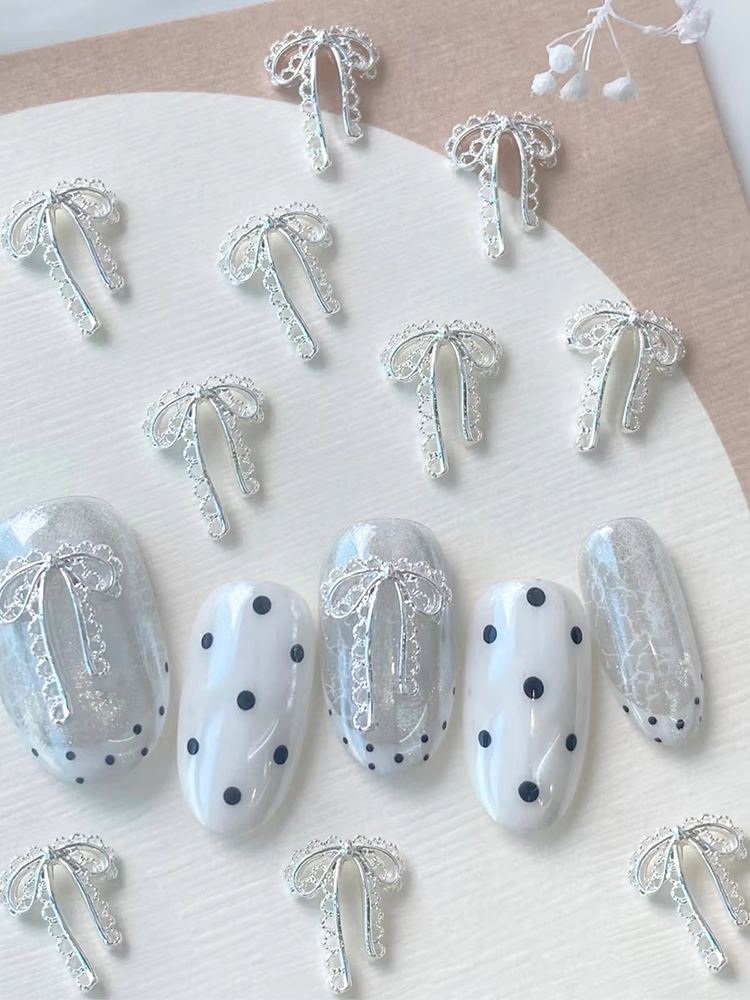 Nail Art Simple Elegant - 20 Pieces Set Of Sweet Lace