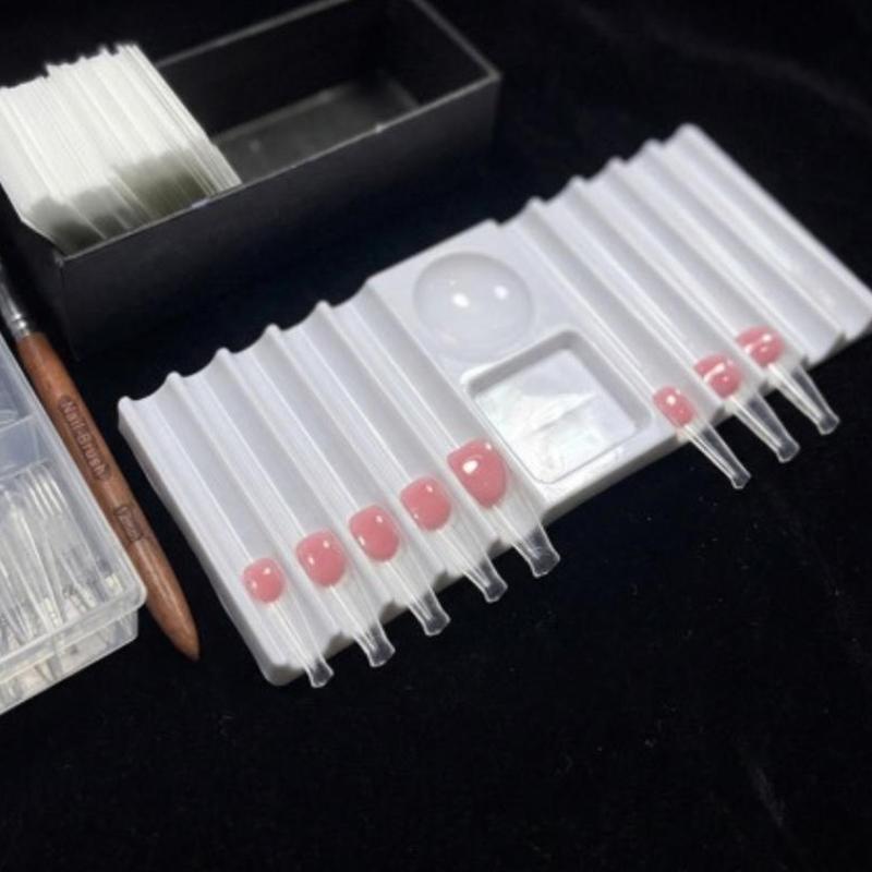 Nail Art Rame - Reusable Nail Art Palette with Brush