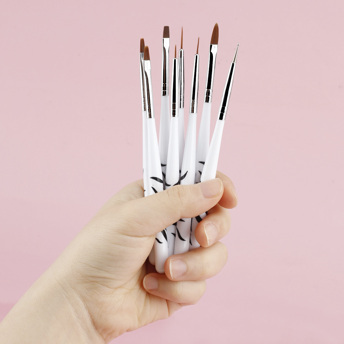 Nail Art Zebra - Zebra Handle Nail Brush Set For