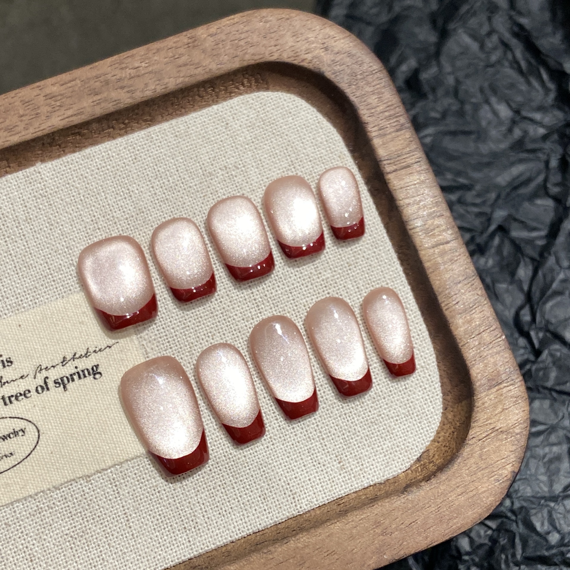 Nail Art Simple Elegant - 10pcs Handmade Pressed Coffin Nail Art,Nice