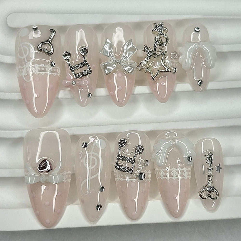 Nail Art French - 10 Pieces Retro Cute 3D Butterfly