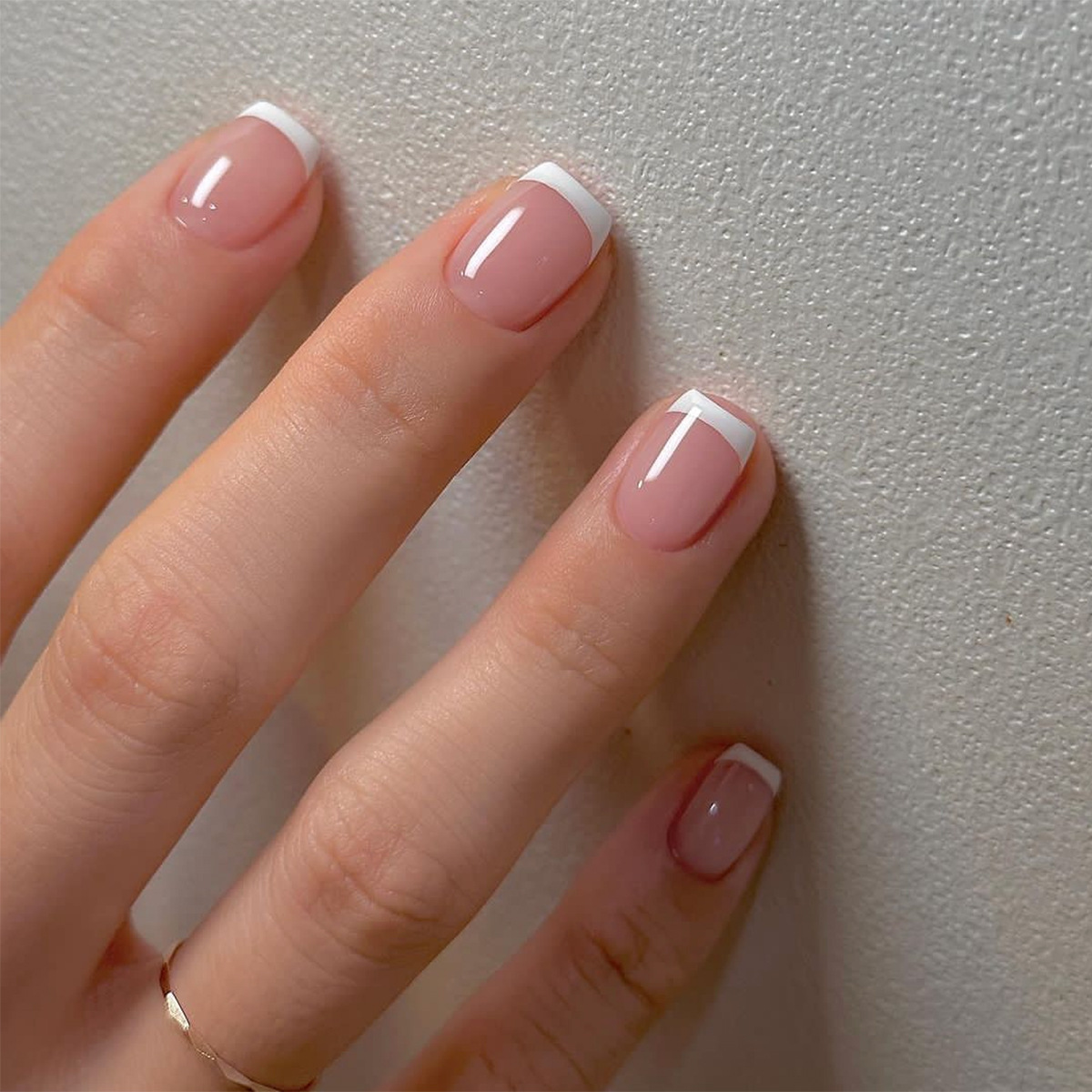 Nail Art French - 24ps/set Short Fake Nails for Women