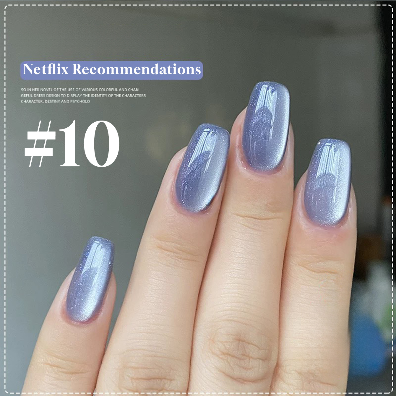 Nail Art Ice Blue - TC 10ML 12-Color Anquila Crystal Cat