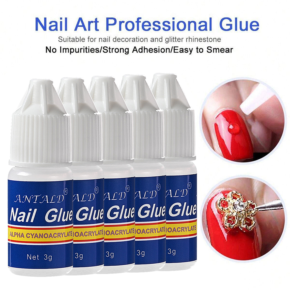 Nail Art Lotso - 5/10Pcs/Lot Fast Drying&Strong Adhesive Nail Art