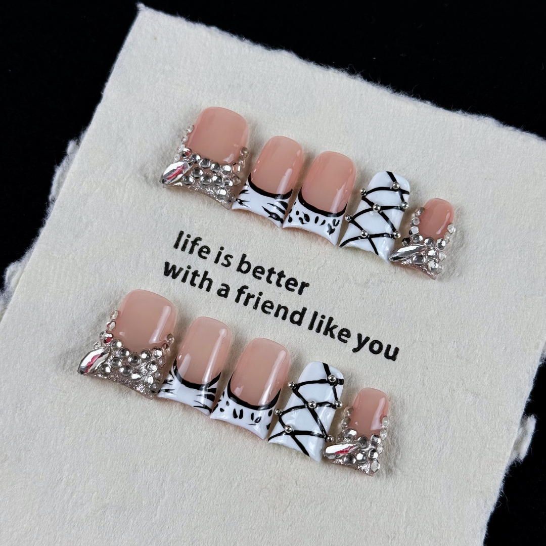 10pcs high-end Luxury yet mini - Nail Art Zebra 评论和价格