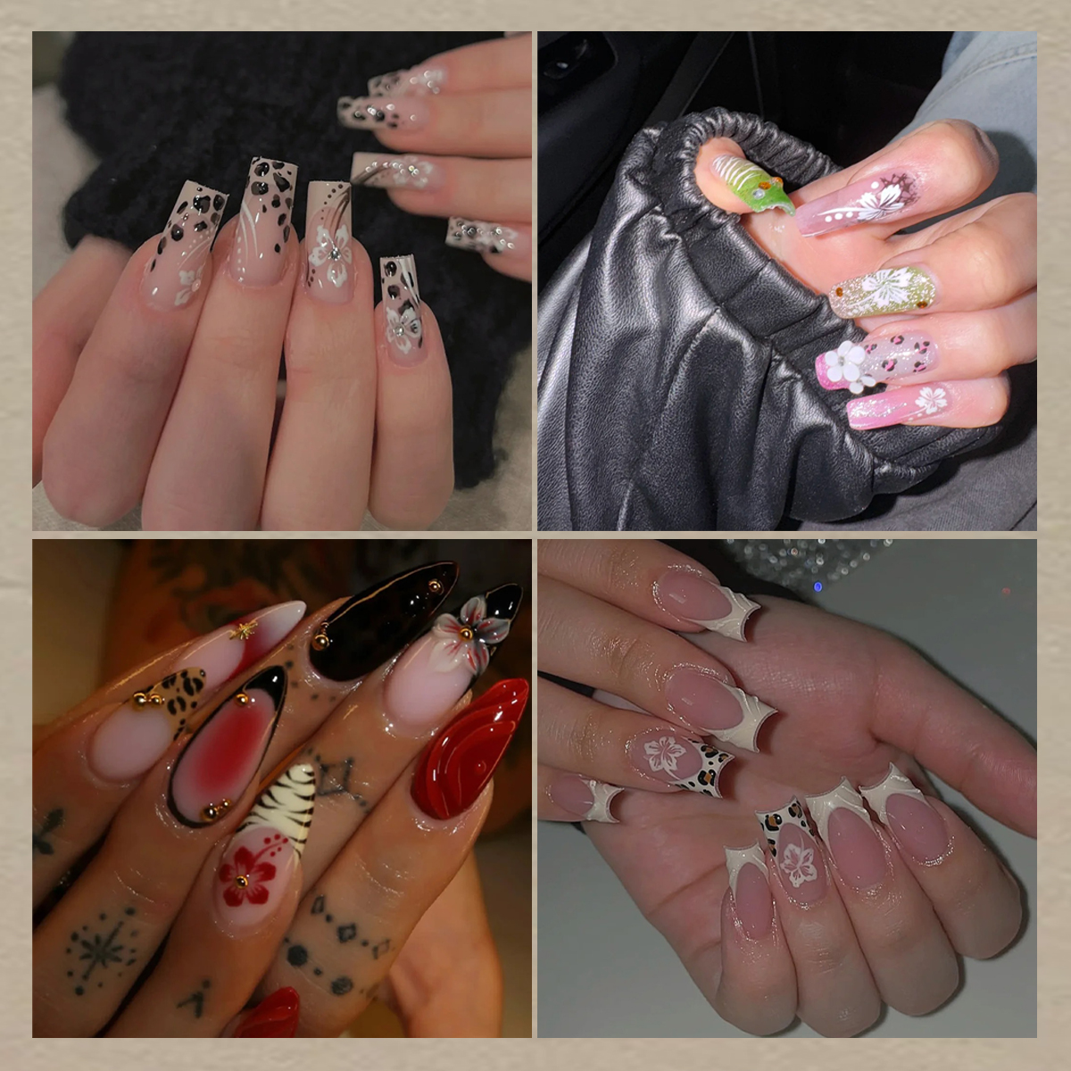 3 to 18 Sheets 5D Leopard Zebr - Nail Art Zebra 评论和价格