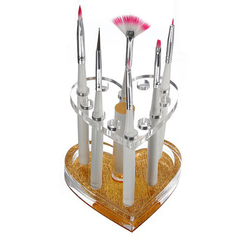 12 Holes Nail Brushes Storage  - Nail Art Rame 评论和价格