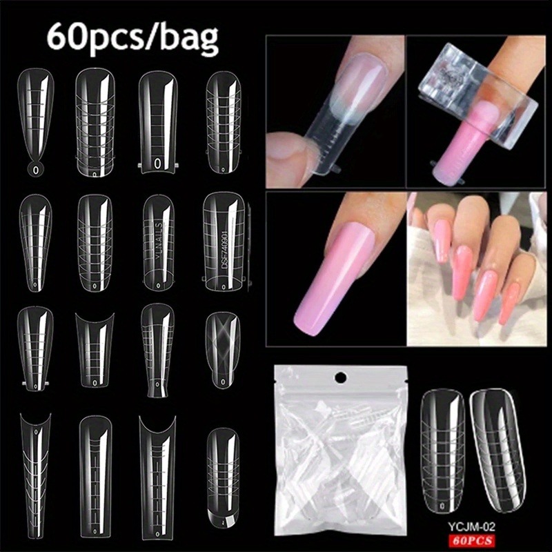 60Pcs/lot Extension False Nail - Nail Art Lotso 评论和价格