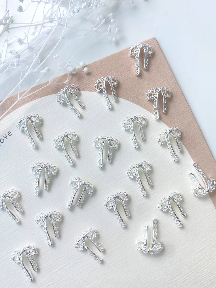 20 Pieces Set Of Sweet Lace Ho - Nail Art Simple Elegant 评论和价格