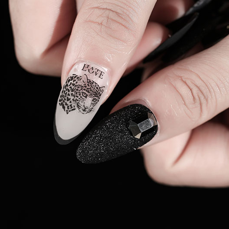 1 sheet Lion Zebra Nail Sticke - Nail Art Zebra 评论和价格