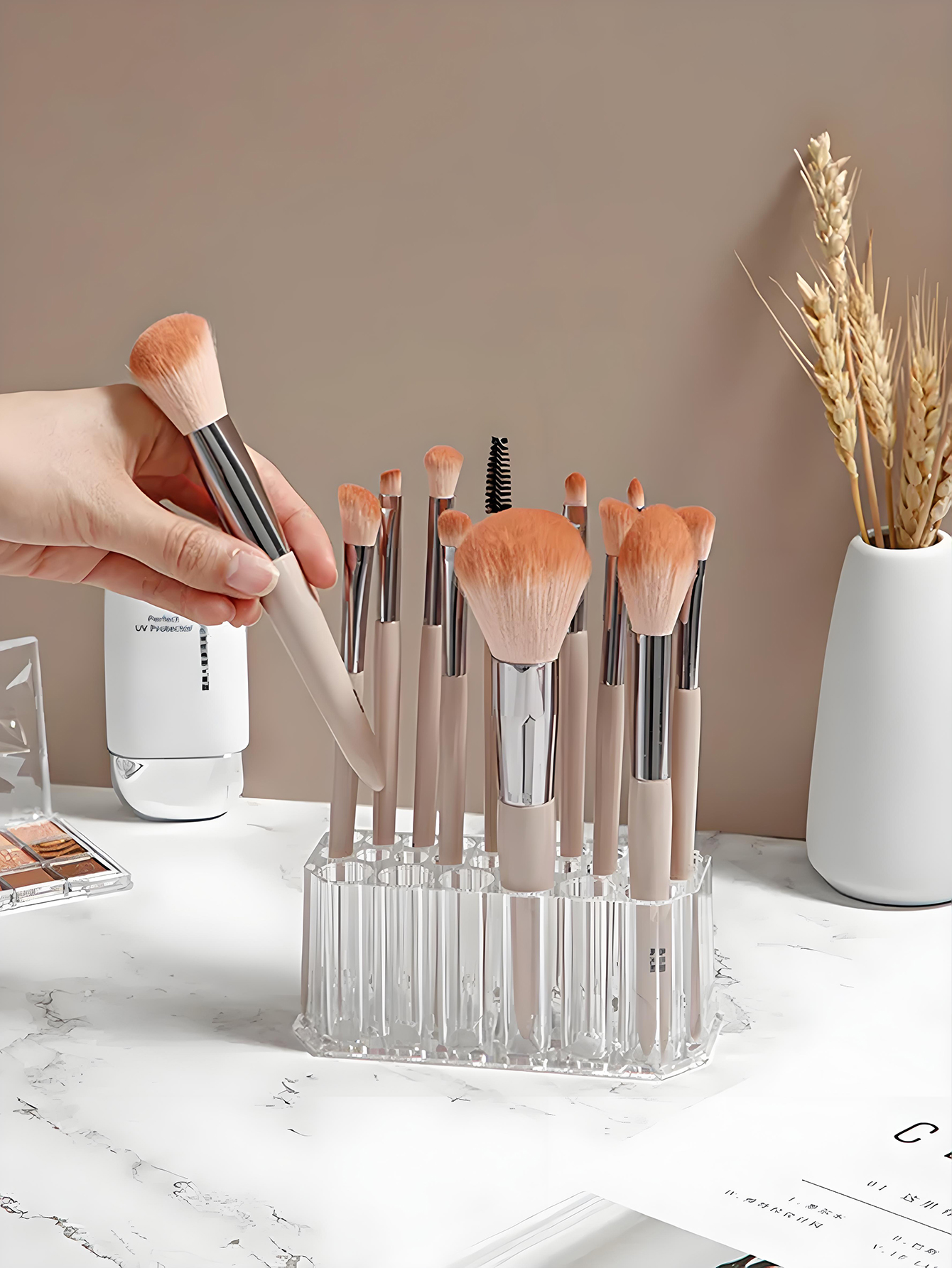 1pc Clear Acrylic 26Hole Brush - Nail Art Rame 评论和价格