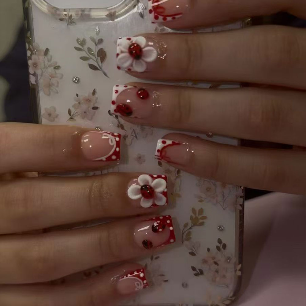 24 pieces per set. Rectangular - Nail Art French 评论和价格