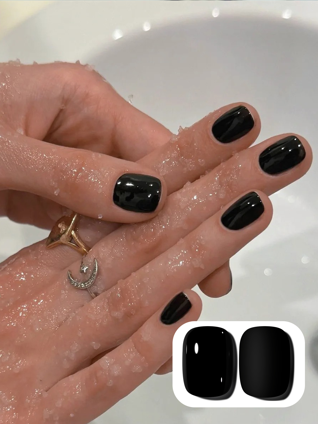 1pc 15ml Pure Black Gel Nail P - Nail Art Orange 评论和价格