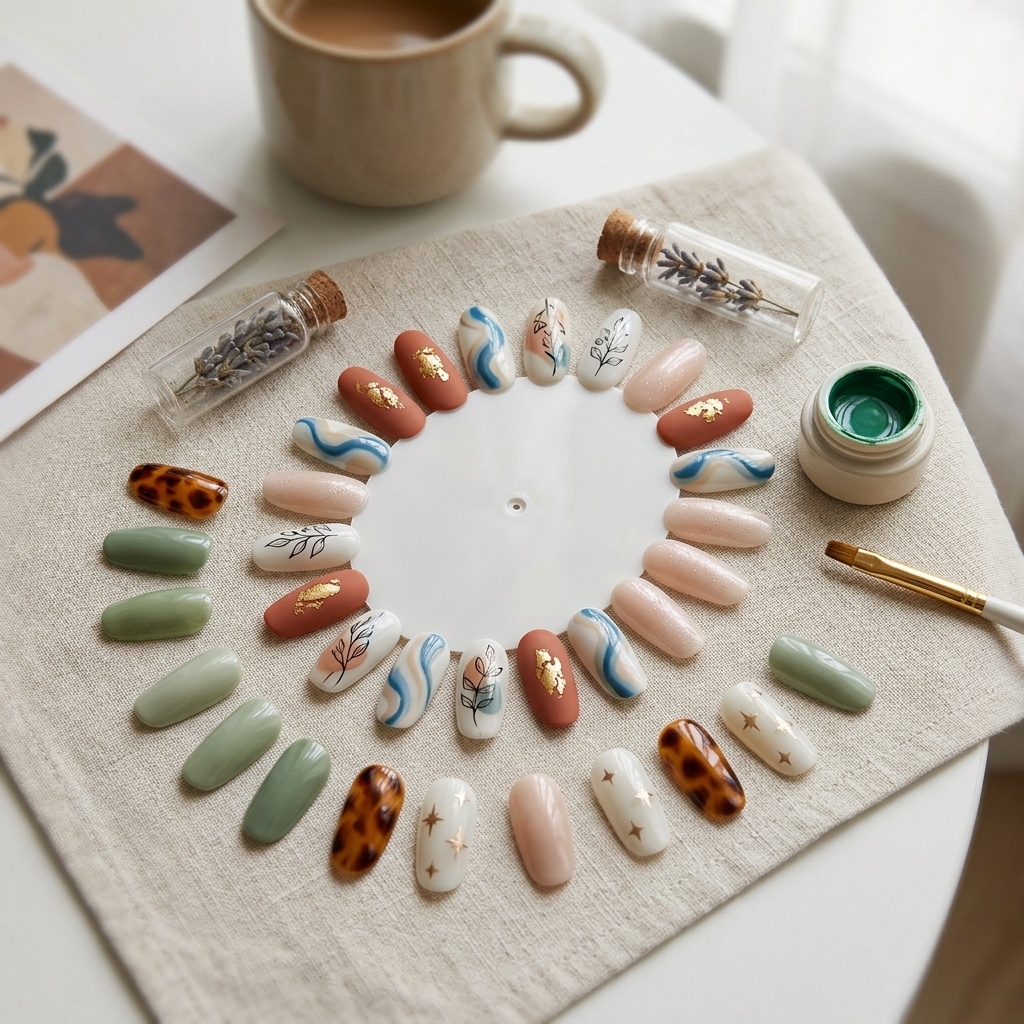 40/20/10/5 Packs Flat False Na - Nail Art Rame 评论和价格