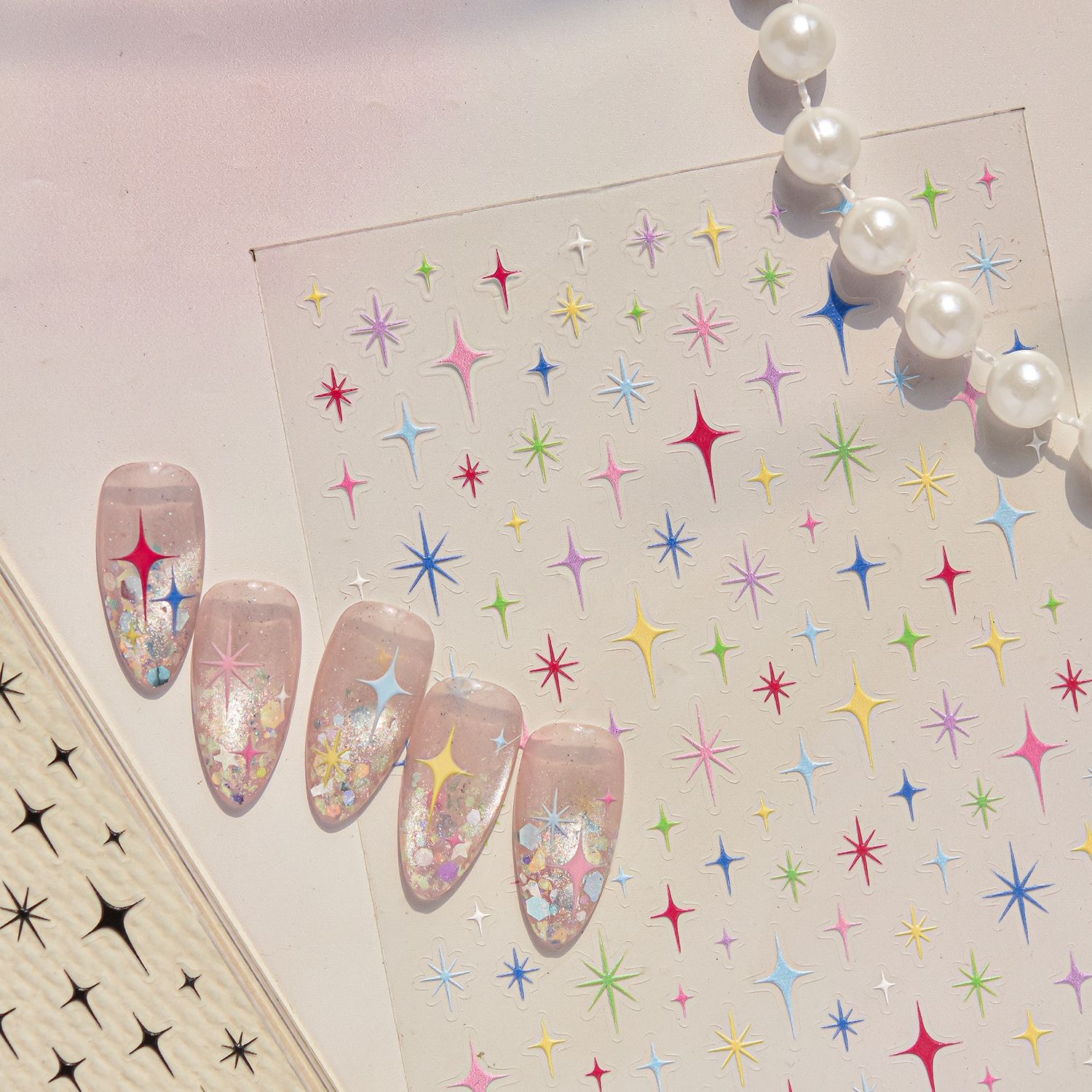 Star 5D Simple Bright Four Poi - Nail Art Simple Elegant 评论和价格