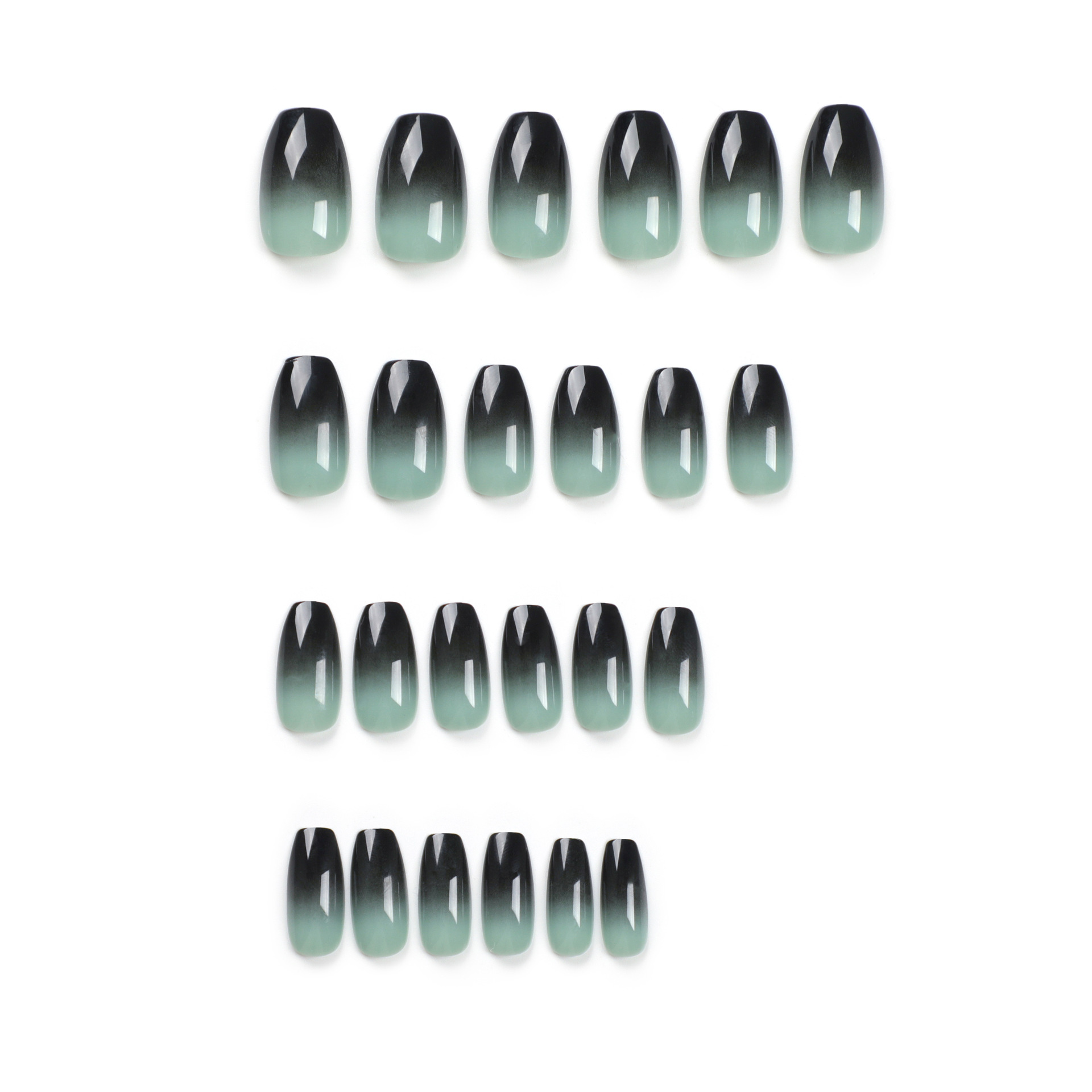 24pc Press on Nails Black Grad - Nail Art French 评论和价格