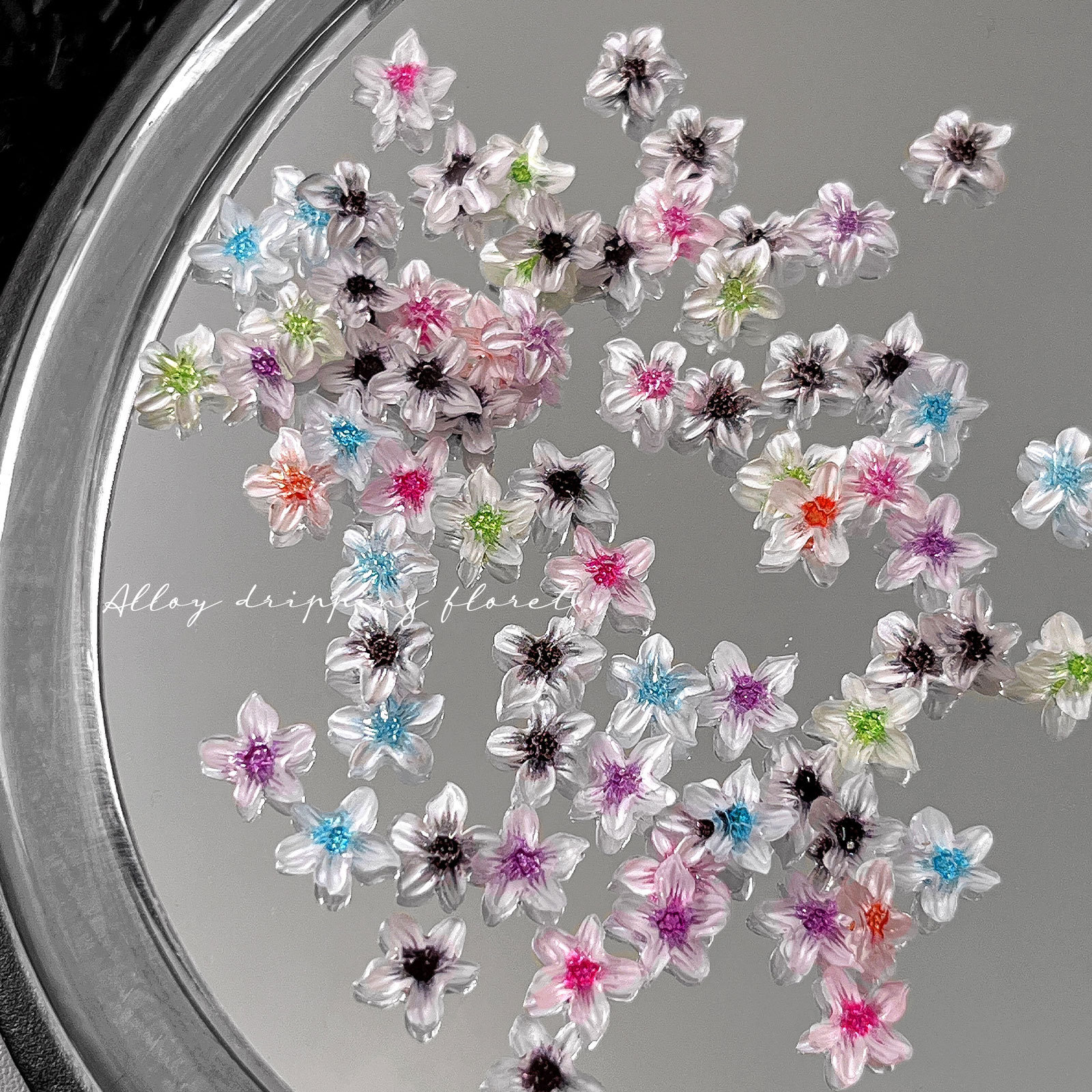 50PCS Beautiful Glazing 3D Spr - Nail Art Lotso 评论和价格