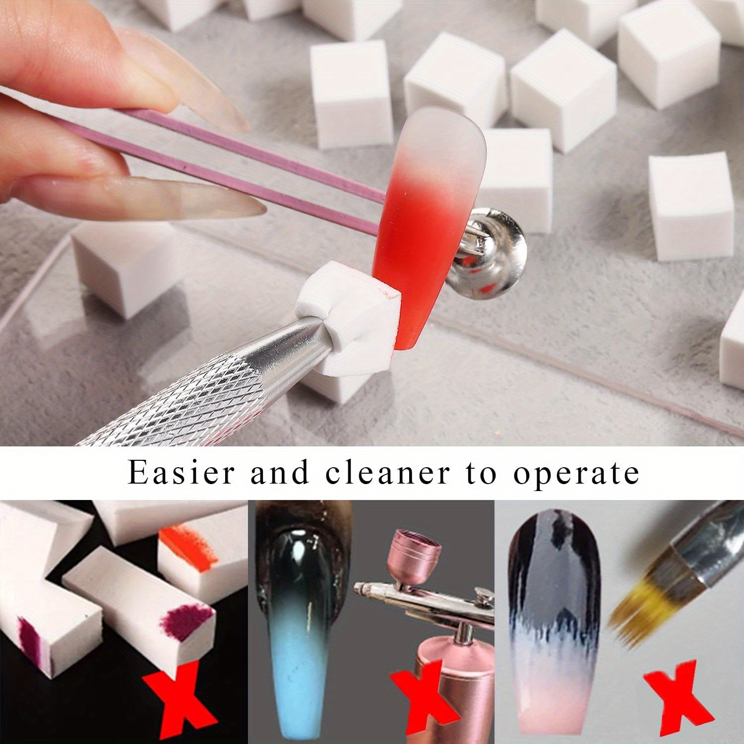 1/50/100Pcs Square Nail Art Sp - Nail Art Rame 评论和价格
