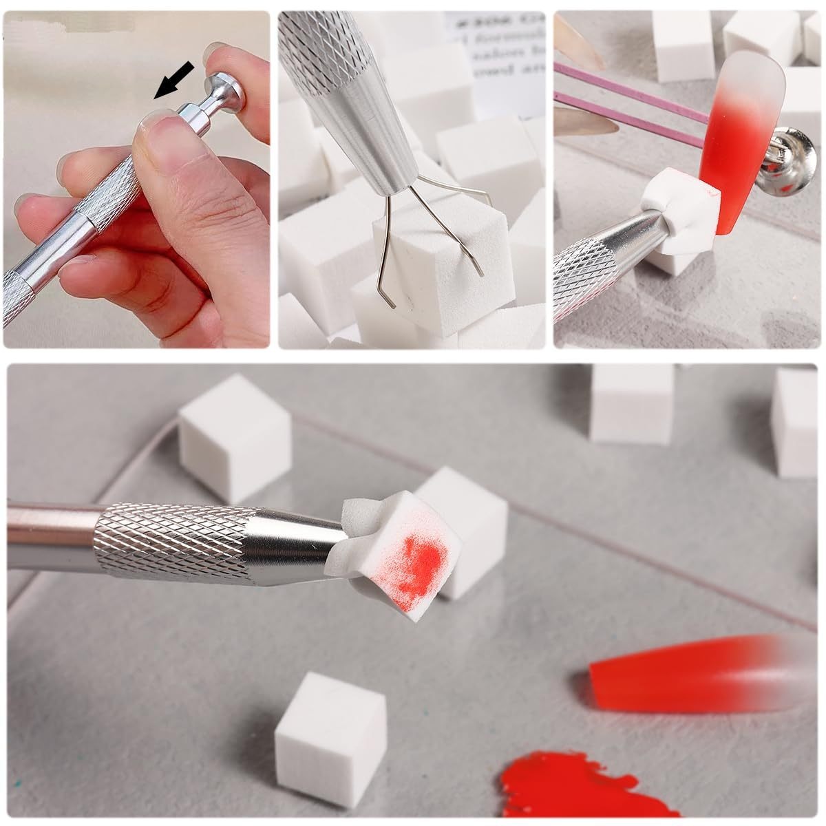 1/50/100Pcs Square Nail Art Sp - Nail Art Rame 评论和价格