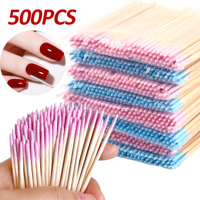 500-100pcs Pink Double Head Na - Nail Art Orange 评论和价格