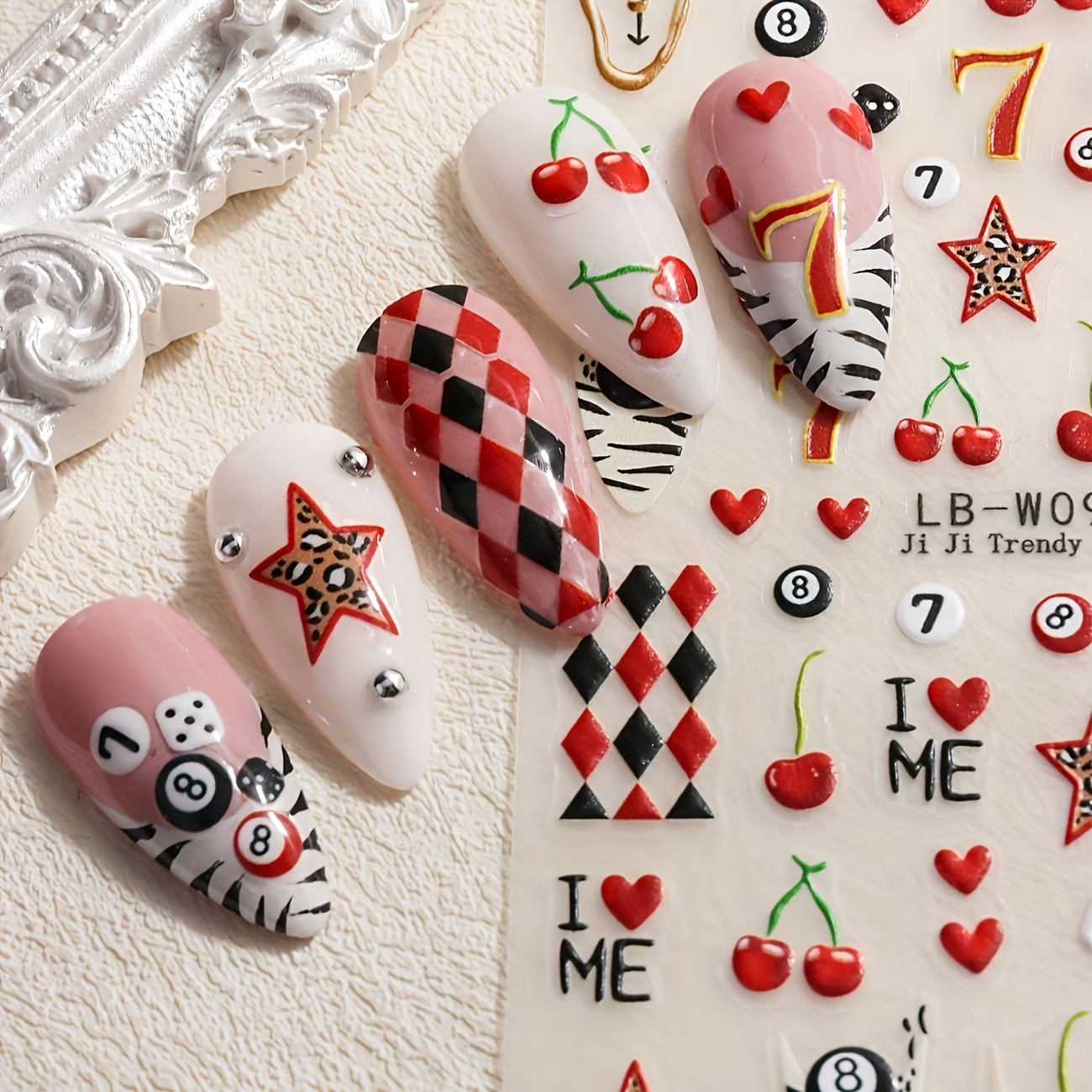 2026 Trendy Nail Art Stickers  - Nail Art Zebra 评论和价格