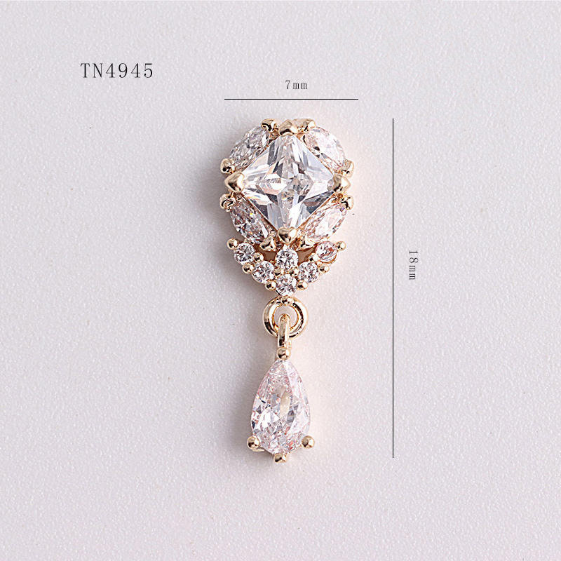10pcs/lot TN4945 Crystal Zirco - Nail Art Lotso 评论和价格