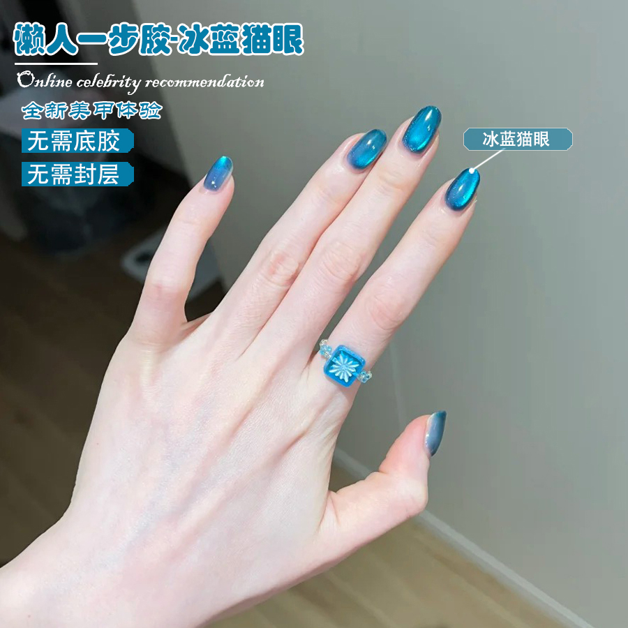 WS 5-IN-1 One-Step Ice Lake Bl - Nail Art Ice Blue 评论和价格