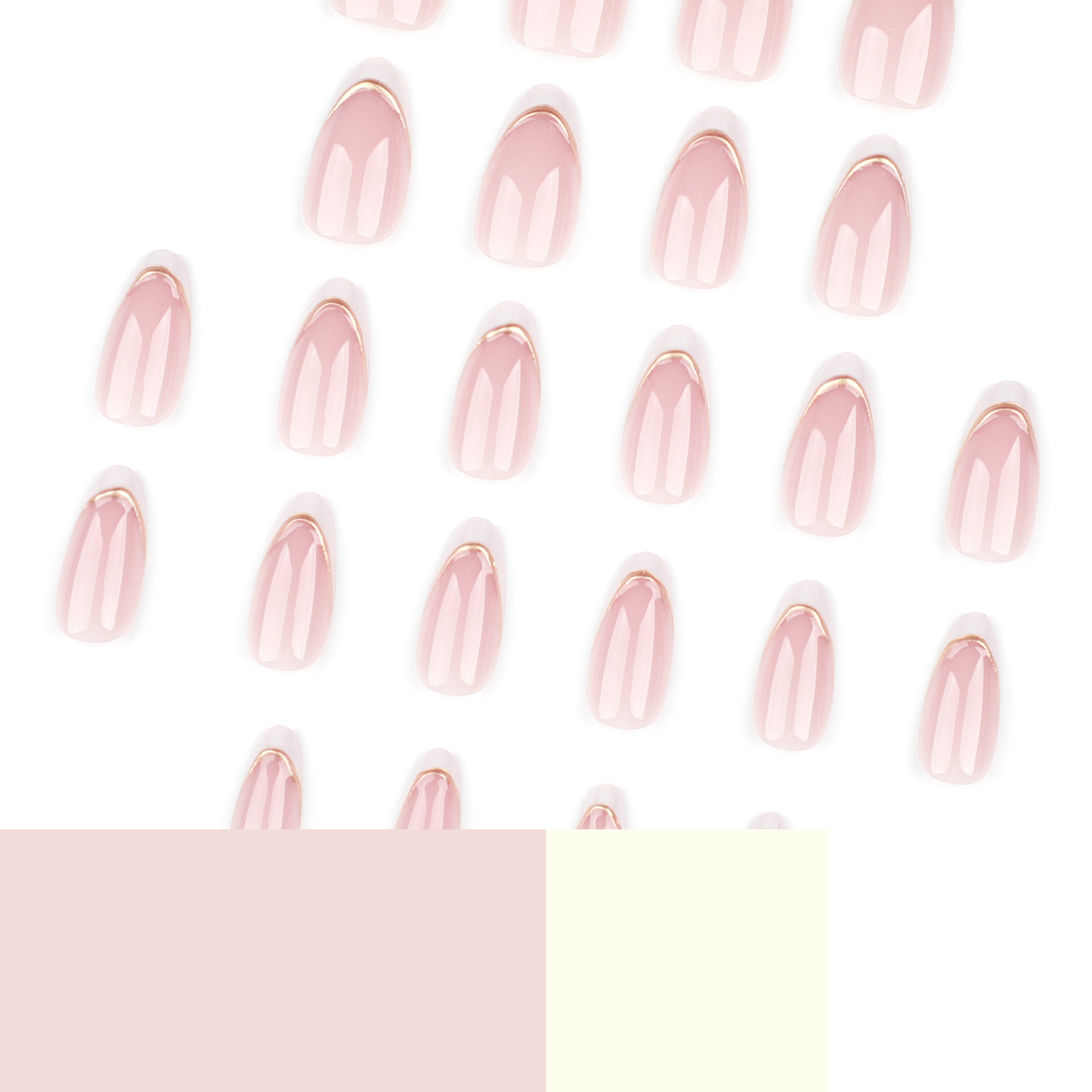 French Nude Pink White Edge Al - Nail Art Simple Elegant 评论和价格