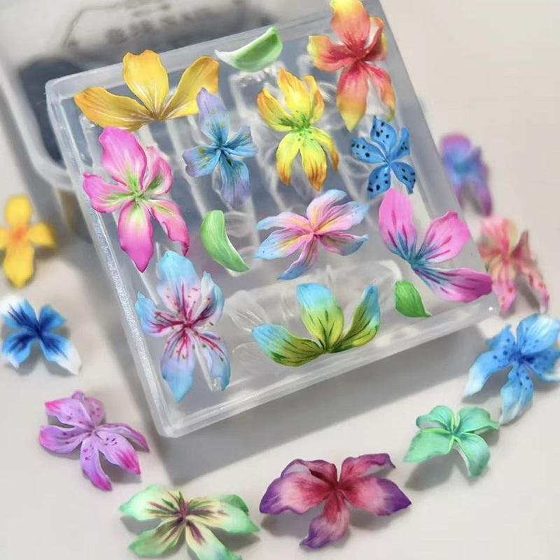 Z. 3D Flowers Nail Mold DIY Si - Nail Art Zone 评论和价格