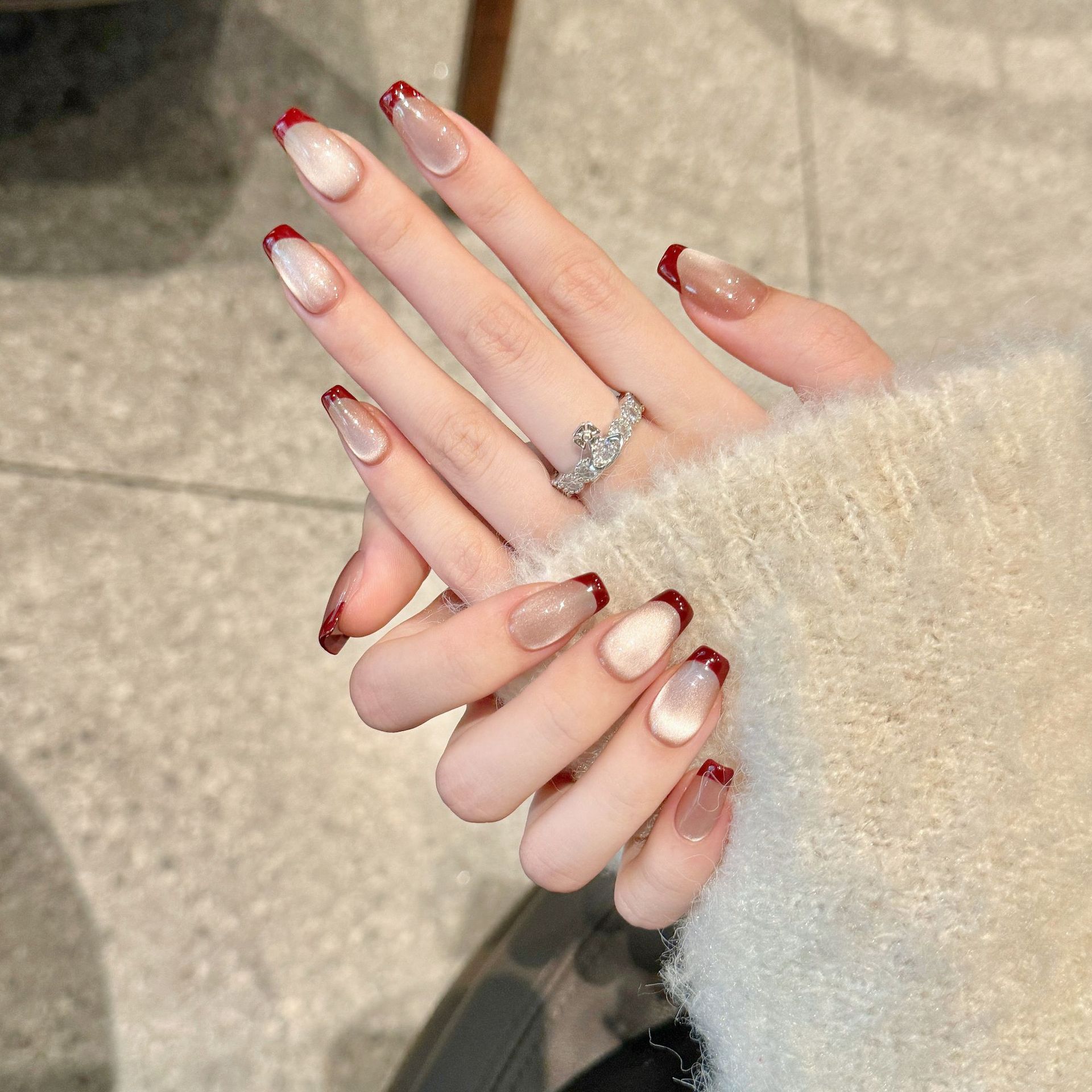 10pcs Handmade Pressed Coffin  - Nail Art Simple Elegant 评论和价格