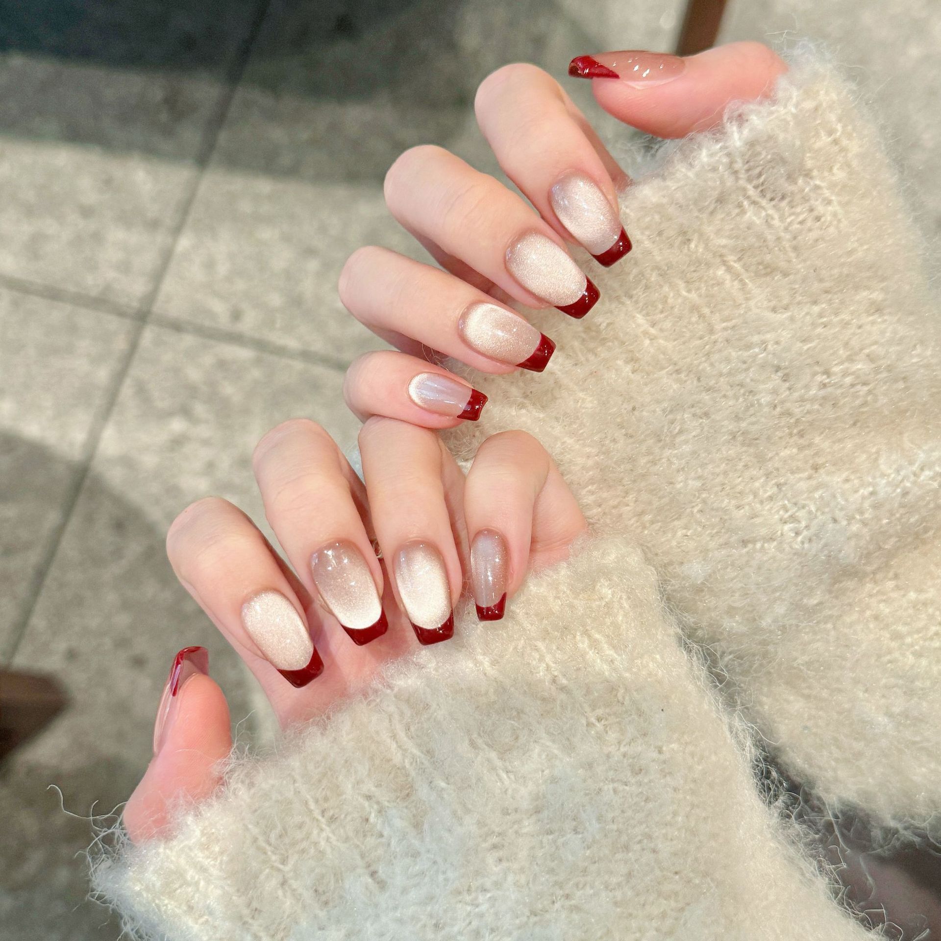 10pcs Handmade Pressed Coffin  - Nail Art Simple Elegant 评论和价格