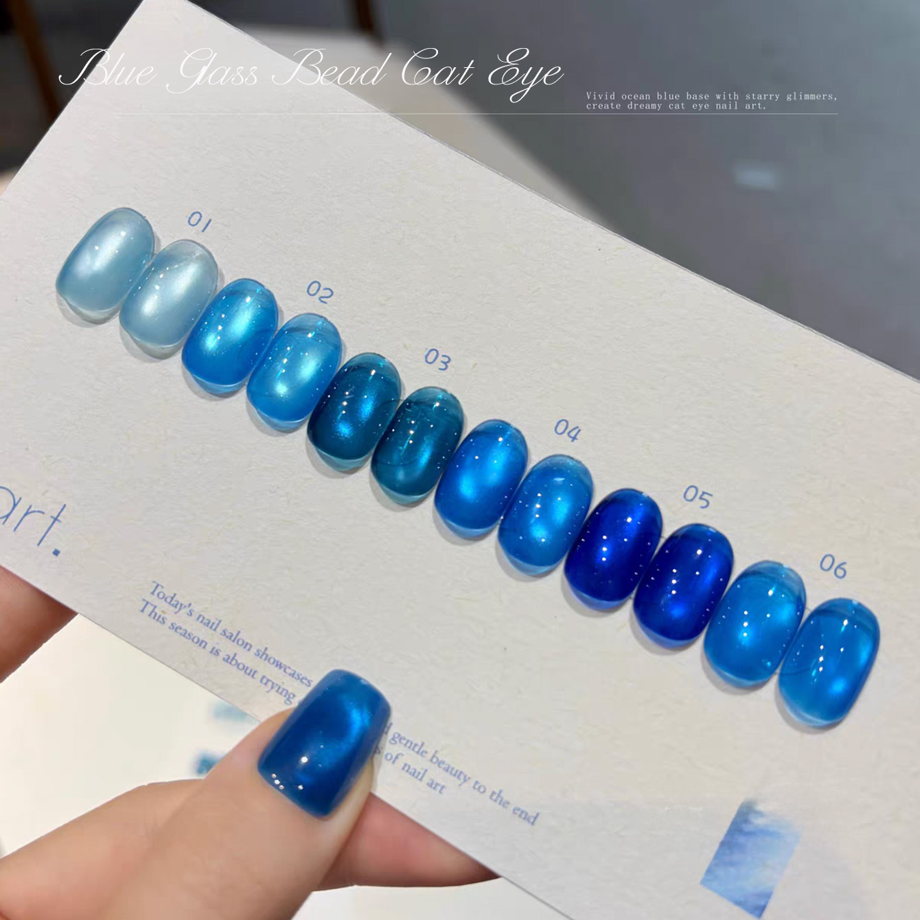 1pcs TC Summer Whitening Blue  - Nail Art Ice Blue 评论和价格