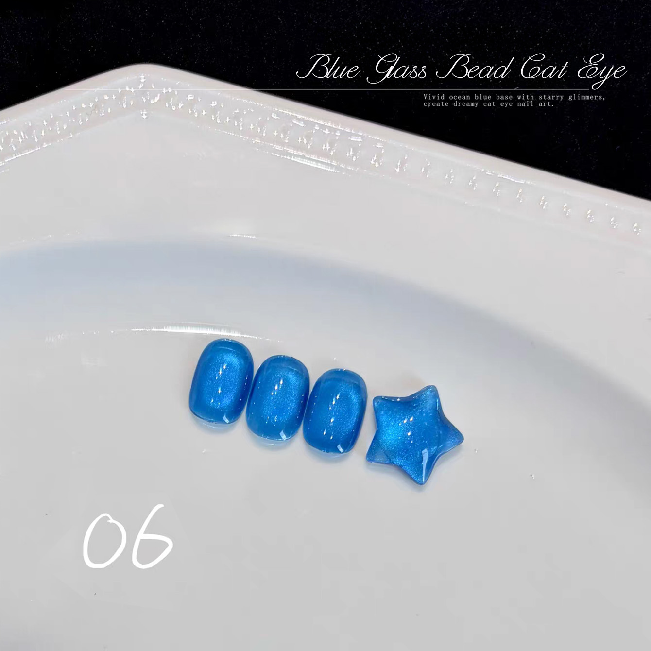 1pcs TC Summer Whitening Blue  - Nail Art Ice Blue 评论和价格