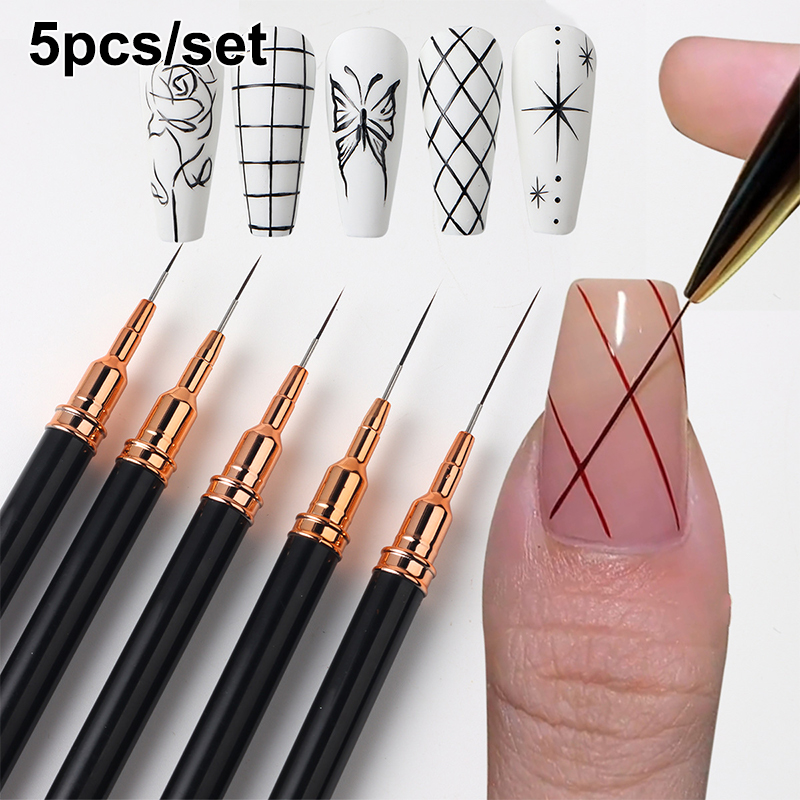 #5Pcs/Set Professional Nail Ar - Nail Art Rame 评论和价格