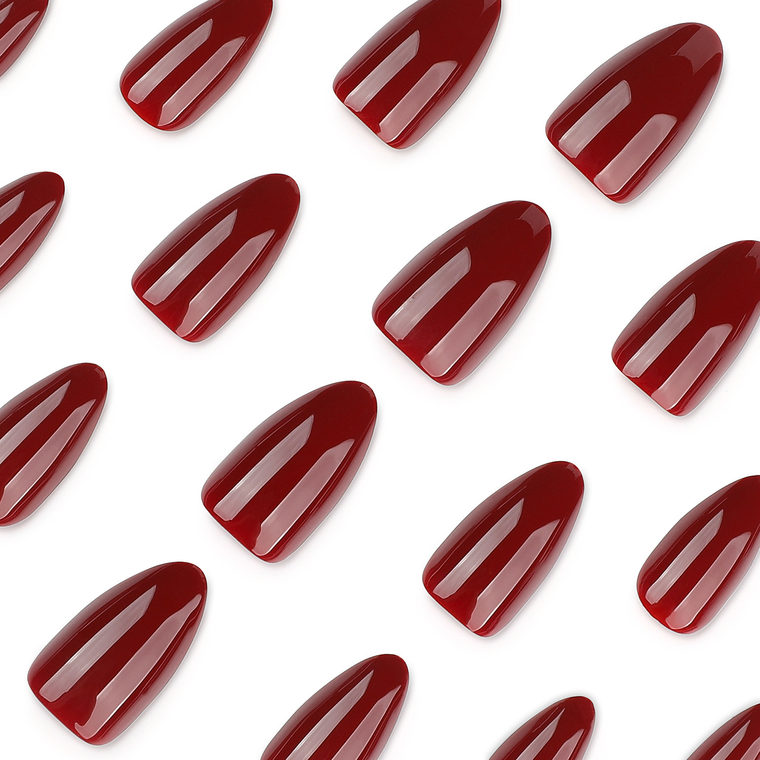 Nail Art Pure Color Wine Red W - Nail Art Simple Elegant 评论和价格