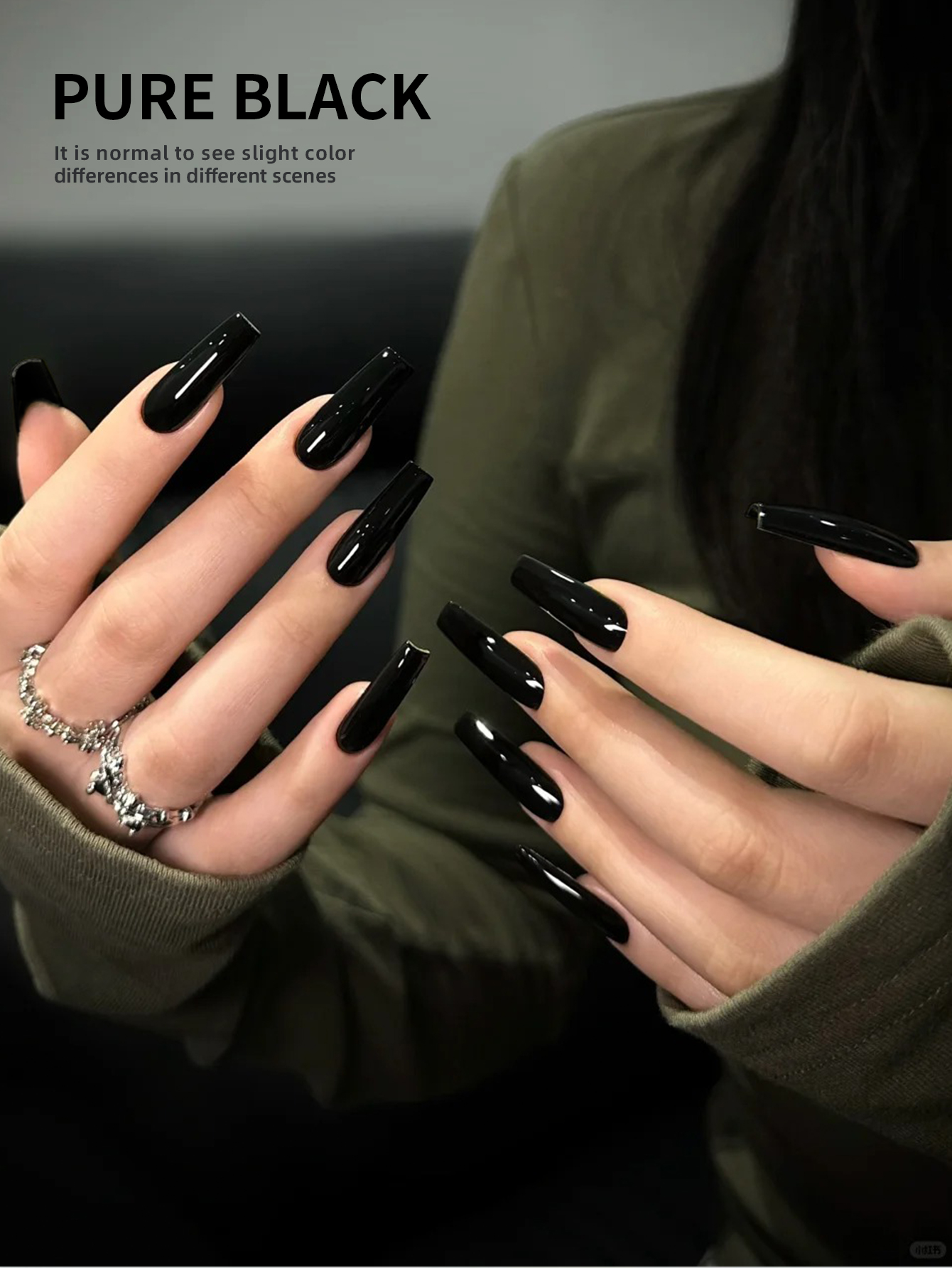 15ml Black UV/LED Nail Polish, - Nail Art Orange 评论和价格