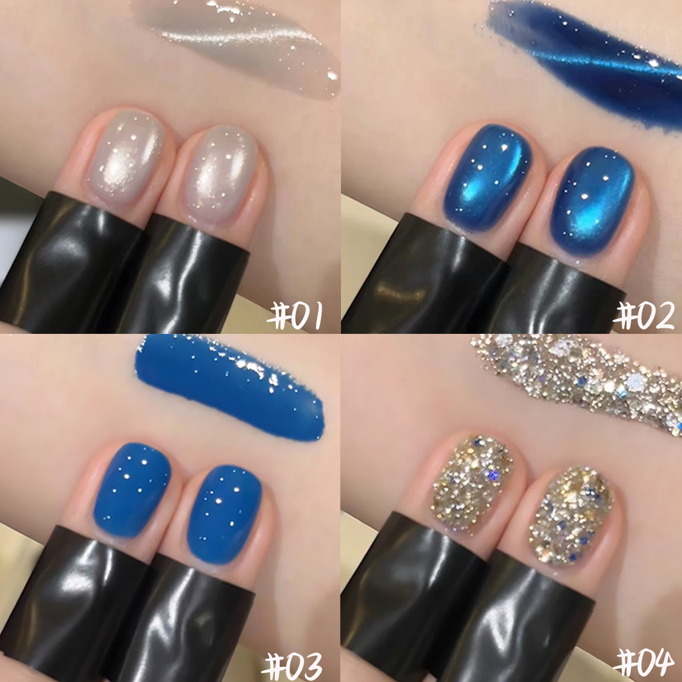 1pcs PSK Summer Popular Blues  - Nail Art Ice Blue 评论和价格