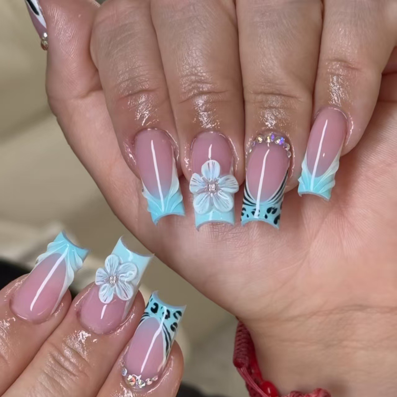 Medium fake nails for women gi - Nail Art Orange 评论和价格