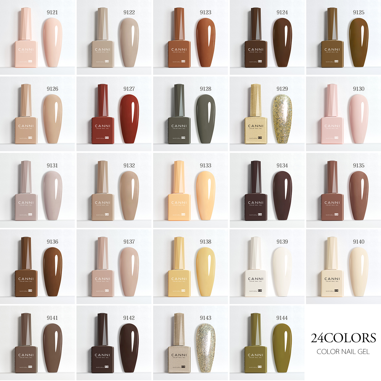 CANNI 9ml Nail Gel Polish Gree - Nail Art Orange 评论和价格