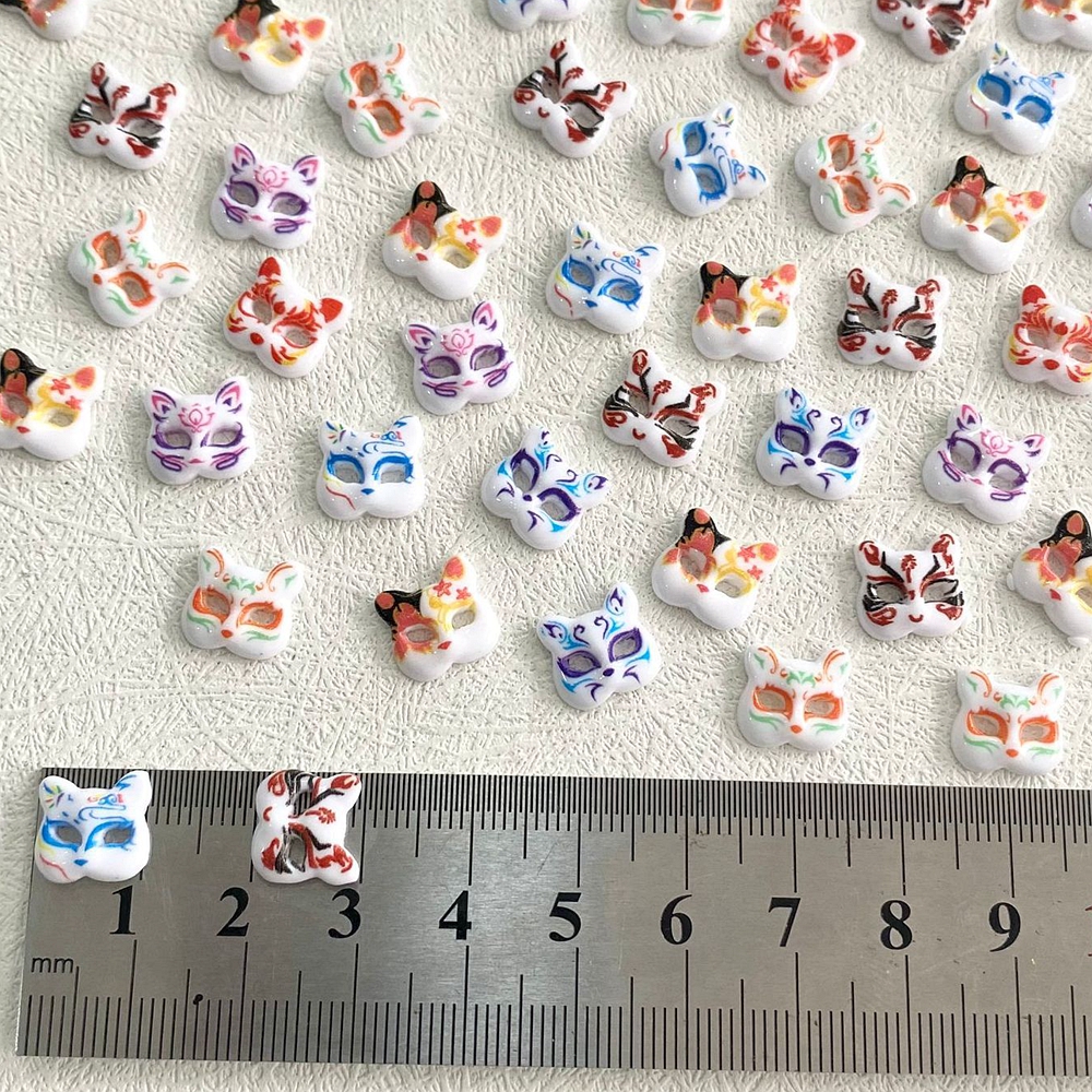 30PCS Japanese Anime Fox Mask  - Nail Art Lotso 评论和价格