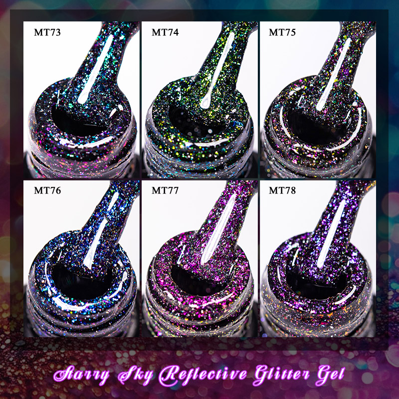7ml Starry Sky Reflective Glit - Nail Art Orange 评论和价格