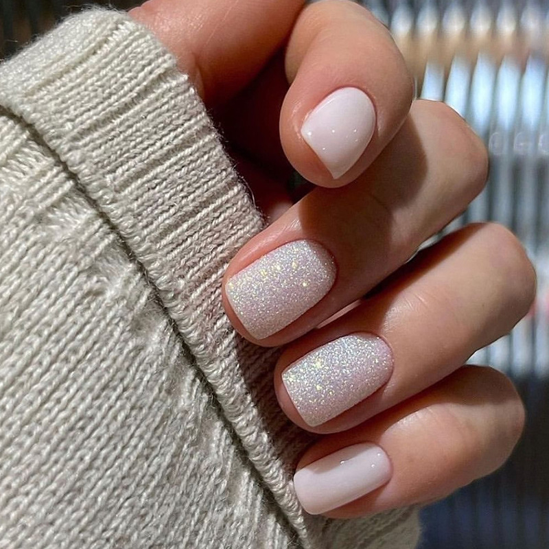 24ps/set Short Fake Nails for  - Nail Art French 评论和价格