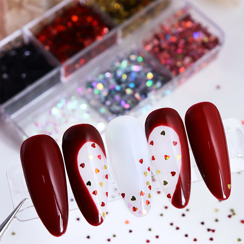 Z. Colorful 1mm Mini Laser Hea - Nail Art Zone 评论和价格