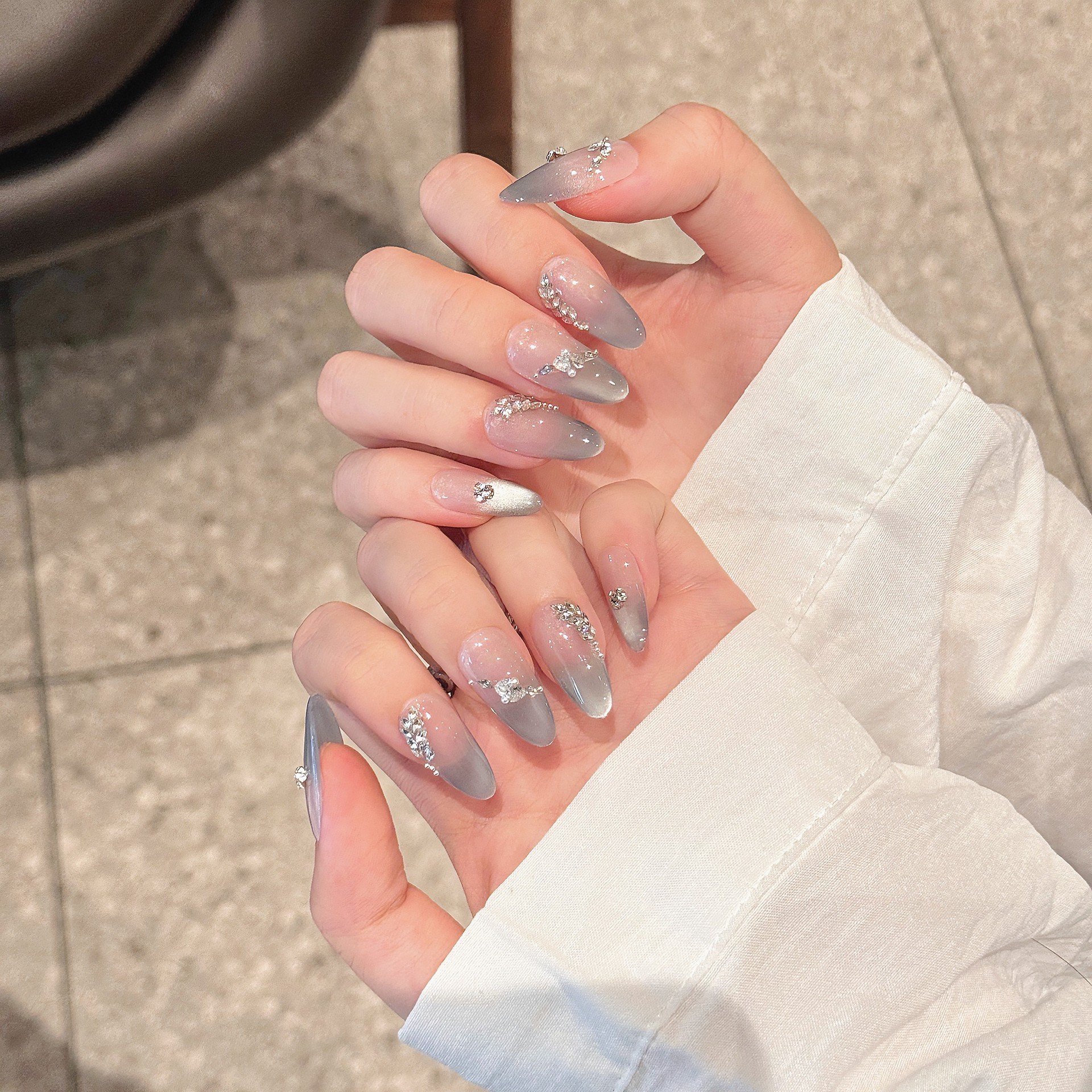 Handmade French Tips Fake Nail - Nail Art French 评论和价格