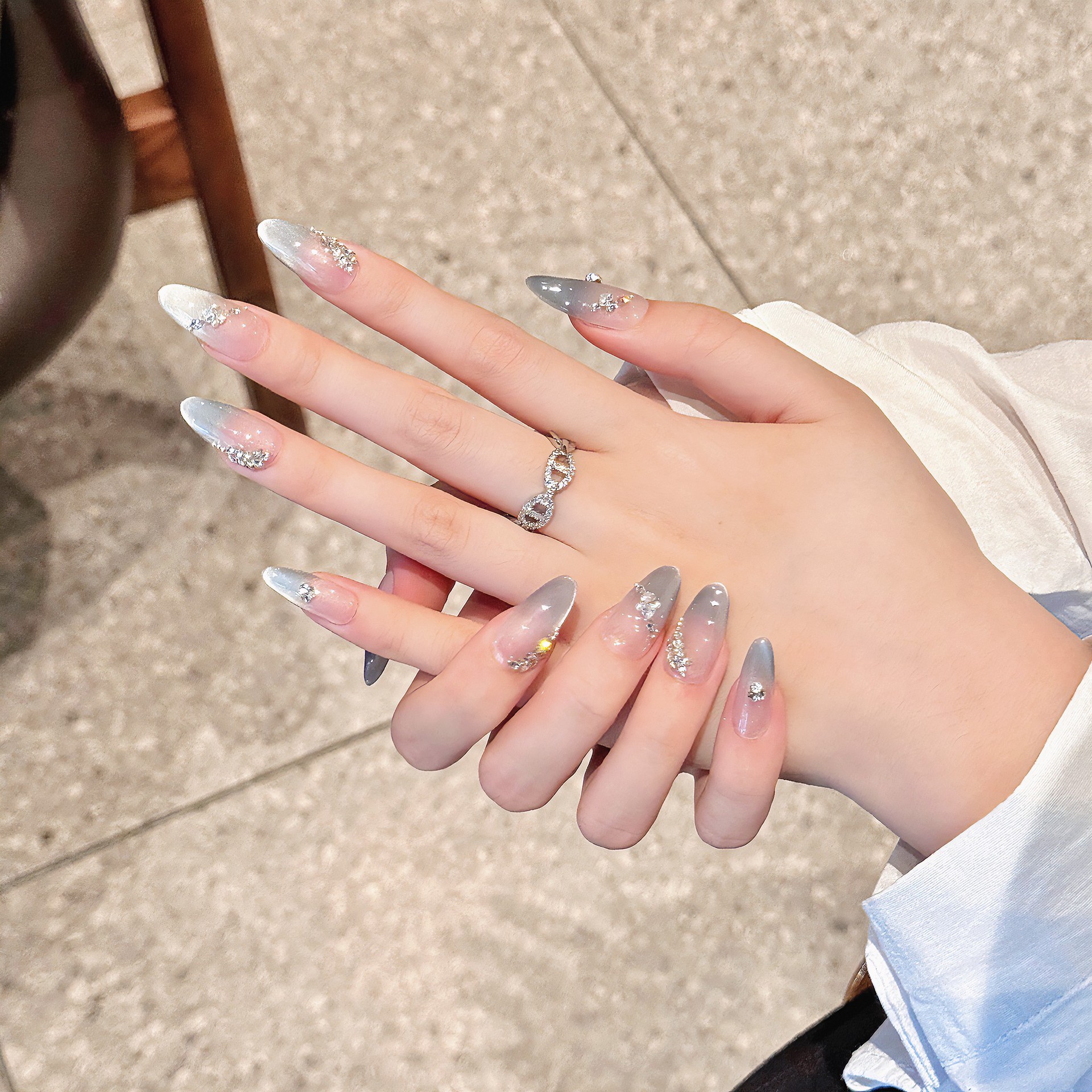 Handmade French Tips Fake Nail - Nail Art French 评论和价格
